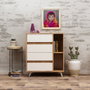 Hanah Home Cómoda Tsela Roble y Blanco
